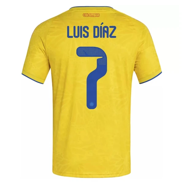 Billiga Fotbollströjor Colombia VM 2026 Hemmatröja Herr Luis Díaz 7
