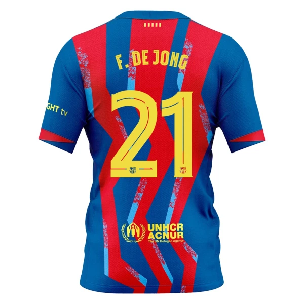 Fotbollströjor Billigt FC Barcelona 2025–26 Fjärdetröja Frenkie de Jong 21