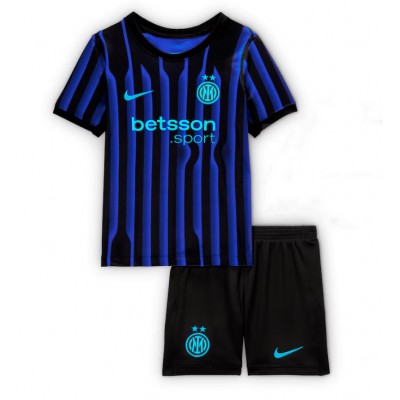 Inter Milan Hemmatröja 2025/26 Fotbollsset Barn Alessandro Bastoni 95