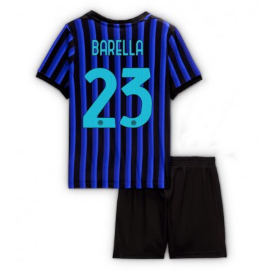 Fotbollsset Barn Inter Milan 2025/26 Hemmatröja Nicolò Barella 23