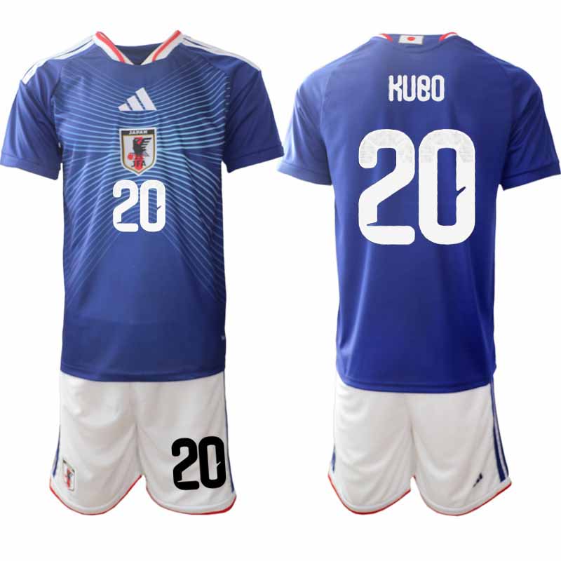 Köpa Japan VM 2026 Hemmaställ Takefusa Kubo #20 Herr Fotbollskläder Set