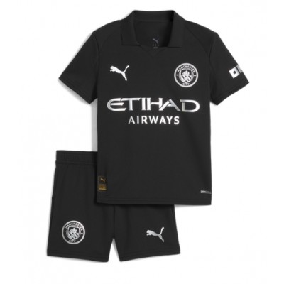 Manchester City Bortatröja 2025/26 Matheus Nunes #27 Barn Fotbollströja Kit