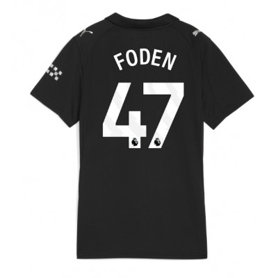 Dam Fotbollströjor Manchester City Bortatröja 2025/26 Phil Foden #47 Kortärmad