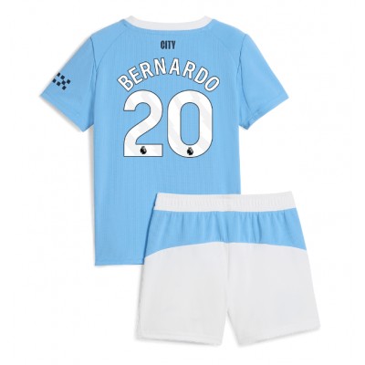 Manchester City Hemmaställ 2025/26 Bernardo Silva #20 Barn Fotbollströja
