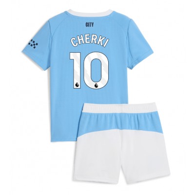 Manchester City Matchtröja 2025/26 Hemmaställ Rayan Cherki #10 Barn Fotbollsset
