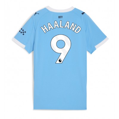 Dam Fotbollströja Erling Haaland #9 Manchester City Hemmatröja 2025/26