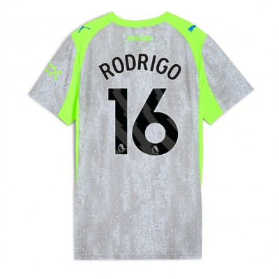Billiga Fotbollströjor Dam Manchester City Tredjetröja 2025/26 Rodrigo 16