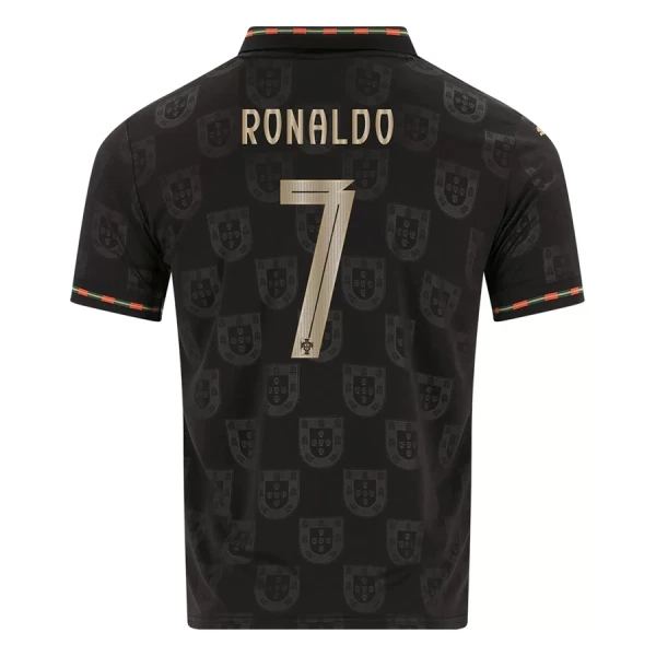 Billiga Fotbollströjor Portugal 2025–26 Eusébio Special Edition Cristiano Ronaldo #7 Herr Matchtröja