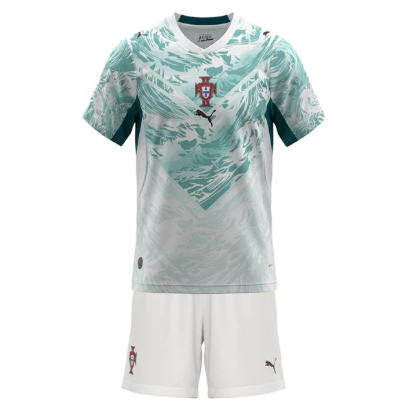 Portugal Bortatröja VM 2026 Barn Kortärmad Matchtröja + Shorts