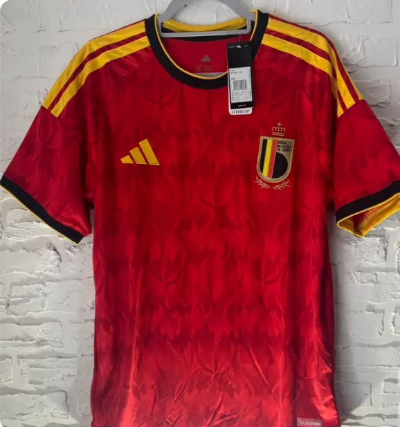 Fotbollsklader Set Barn Belgien VM 2026 Hemmastall Kortarmad Shorts.webp