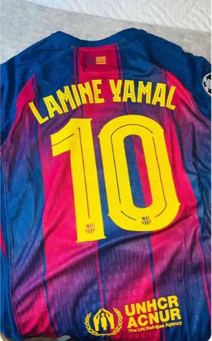 Fotbollstroja Lamine Yamal 10 FC Barcelona Hemma troja 2026.webp