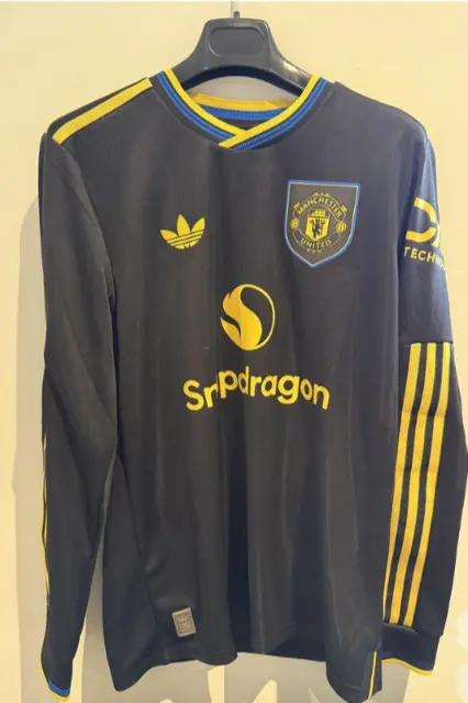 Herr Manchester United Tredjetroja 2026 Langarmad Fotbollstroja.webp