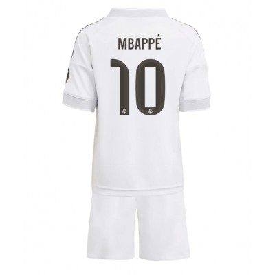 Kylian Mbappé #10 Fotbollströja 2025–26 Real Madrid Hemmatröja Barn Set