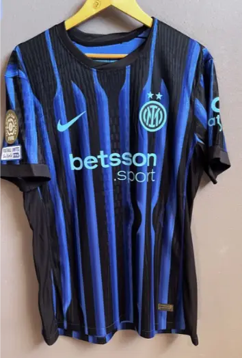 Matchtrojor Fotboll Inter Milan Hemmatroja 2026 Herr Kortarmad.webp