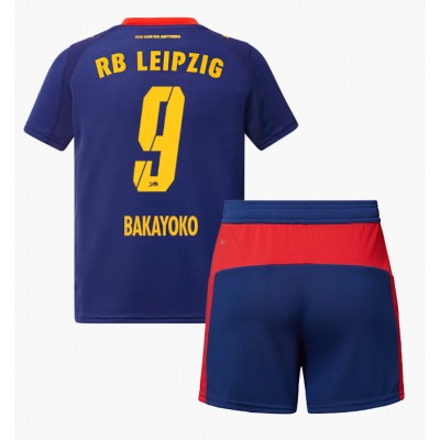RB Leipzig Bortatröja 2025/26 Johan Bakayoko# 9 Barn Fotbollströja Kit