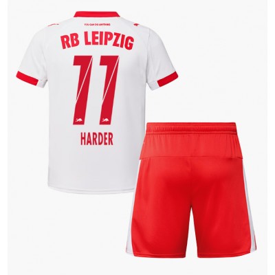 Fotbollsställ Barn RB Leipzig Hemmaställ 2025/26 – Conrad Harder 11