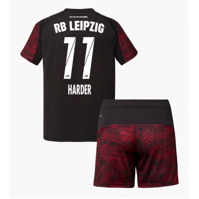 RB Leipzig Tredjetröja 2025/26 Conrad Harder #11 Barn Fotbollströja Kit