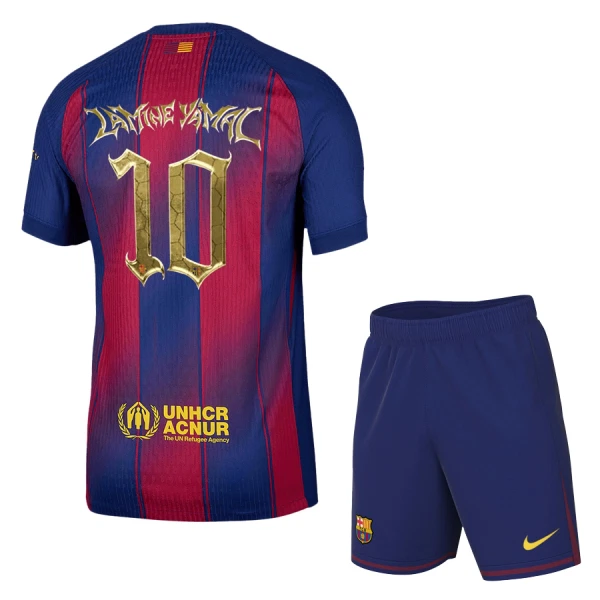 Barn Fotbollsställ Lamine Yamal #10 FC Barcelona x Kopa Trophy Edition 2025/26