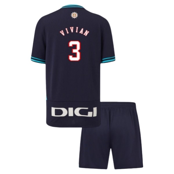 Athletic Bilbao Bortatröja 2025/26 Barn Dani Vivian #3 Set