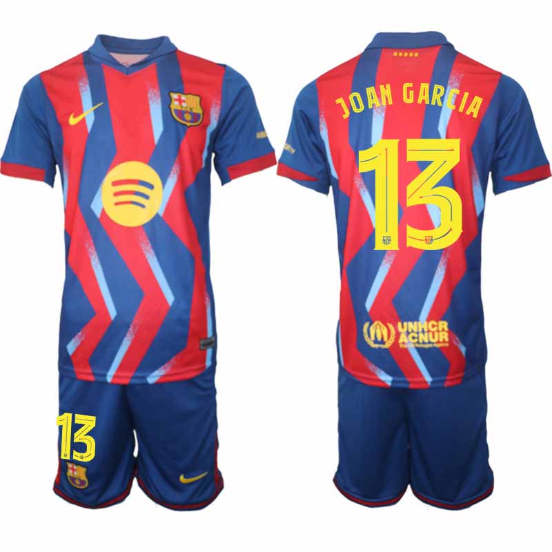 FC Barcelona 2025/26 Joan Garcia #13 Fjärdetröja Herr Kortärmad shorts