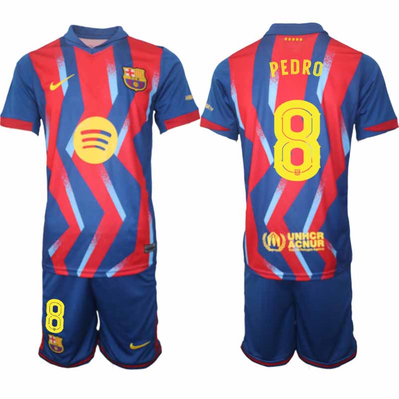 Billiga Fotbollströjor FC Barcelona Pedri #8 2025/26 Fjärdetröja Herr Set