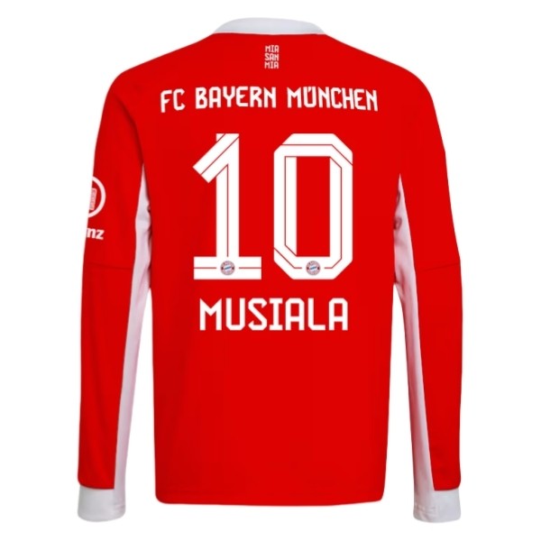 FC Bayern München Hemmatröja 2025/26 Jamal Musiala #10 Långärmad Herr