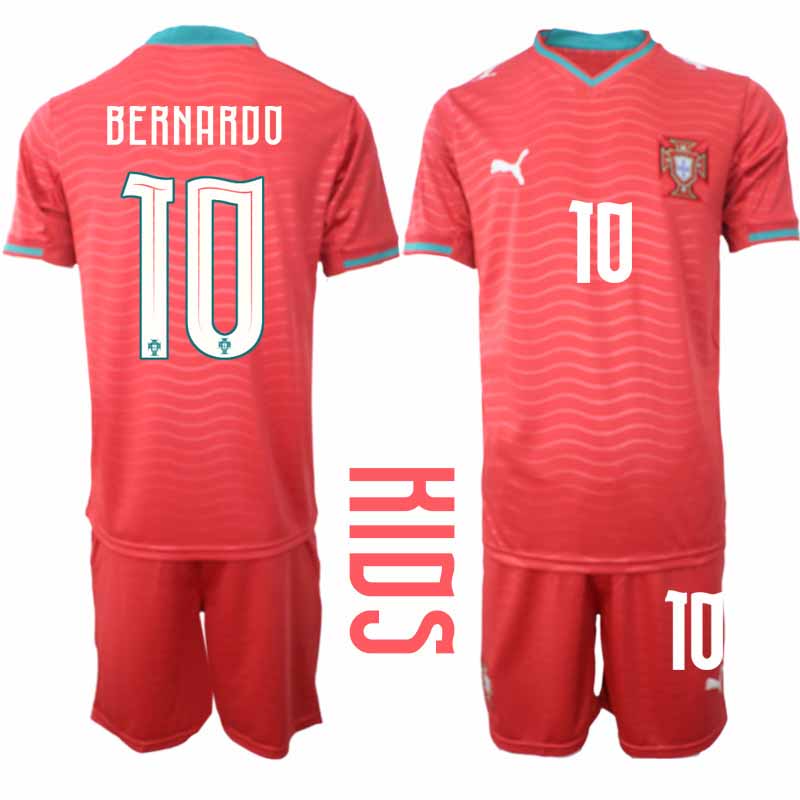 Portugal Fotbollströja VM 2026 Bernardo Silva #10 Hemma Barn