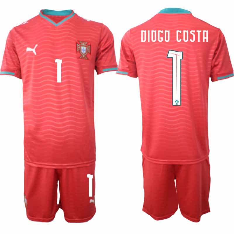 Herr Fotbollsställ Portugal Hemmaställ VM 2026 Diogo Costa 1