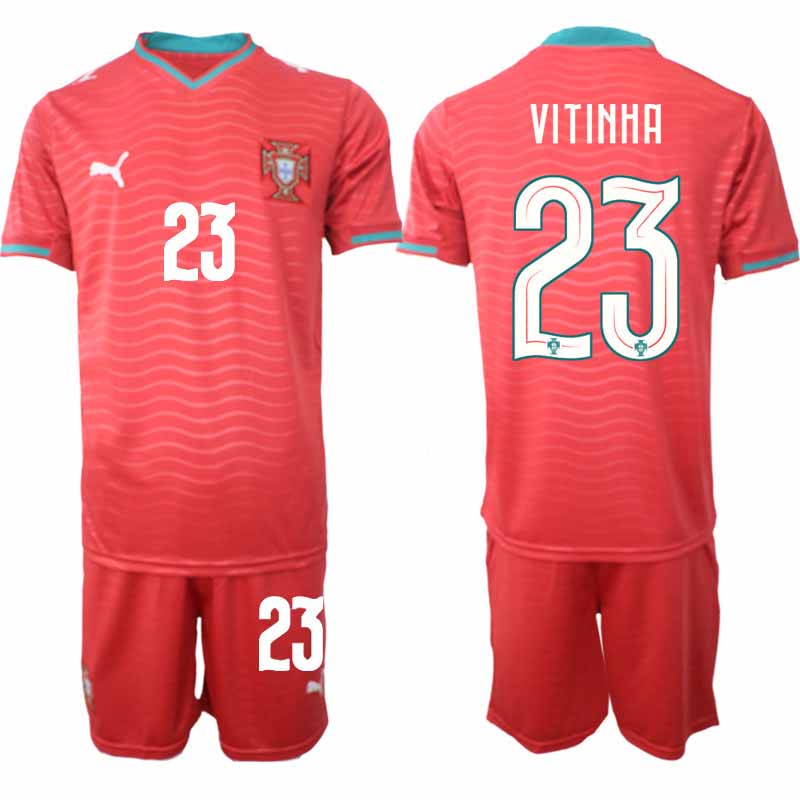 Herr Fotbollskläder Portugal Hemmaställ VM 2026 Vitinha #23 Set