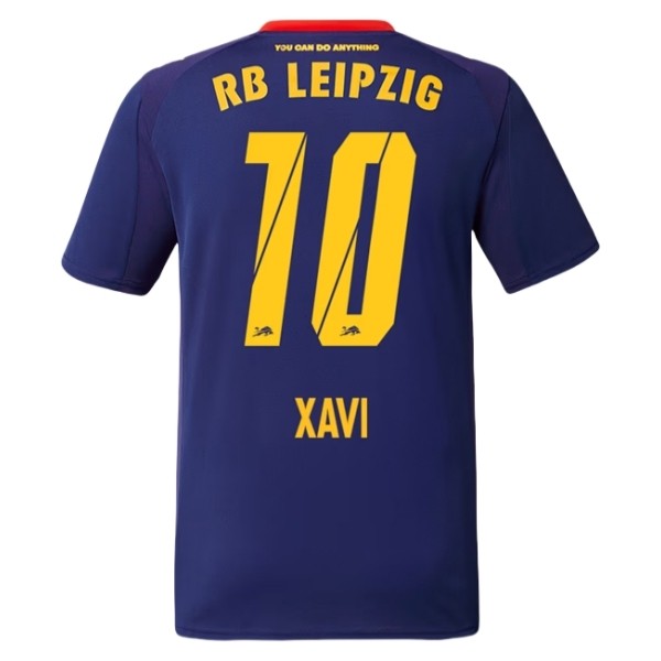 RB Leipzig Bortatröja 2025/26 Xavi Simons #10 Herr Kortärmad Matchtröja