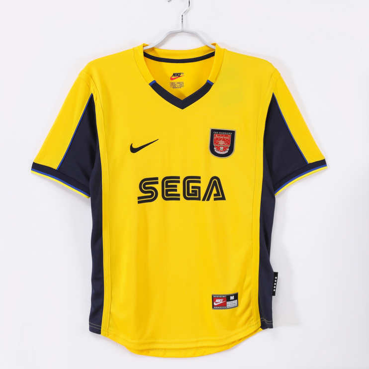 Arsenal 2000/01 Retro Bortatröja – Klassisk Gul Matchtröja