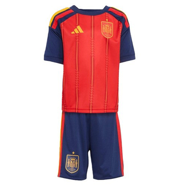 Spanien Hemmatröja VM 2026 Barn Kortärmad Fotbollströja + Shorts