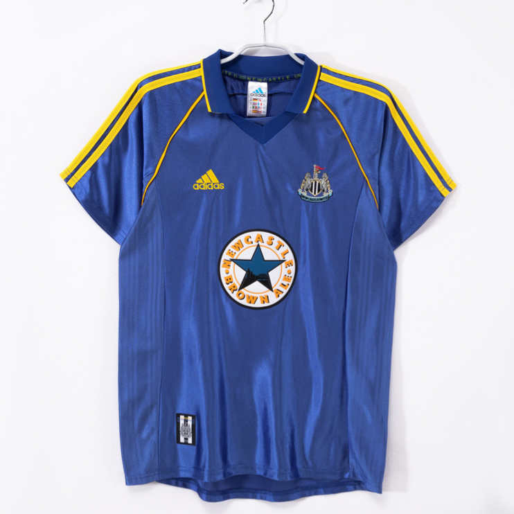 Newcastle United 1998/00 Retro Bortatröja – Klassisk Kunglig Blå Matchtröja