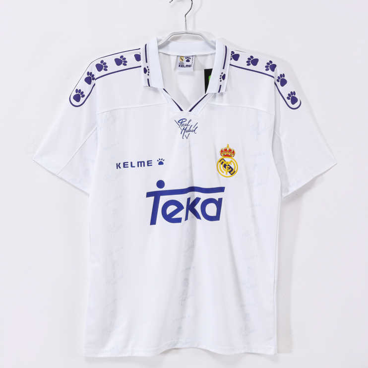 Real Madrid 1994/96 Retro Hemmatröja – Klassisk Vit Matchtröja