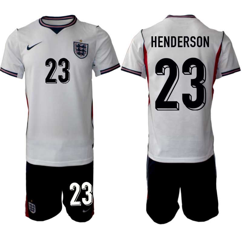 England VM 2026 Hemma Dean Henderson #23 Herr – matchtröja + Shorts