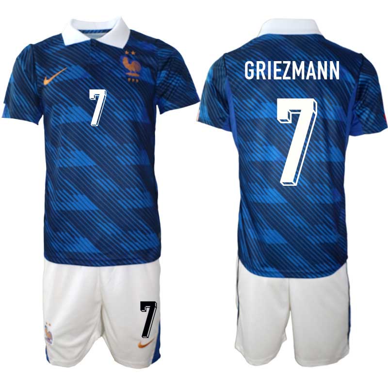 Frankrike Hemma VM 2026 Antoine Griezmann #7 Herr – Fotbollströjor + Shorts