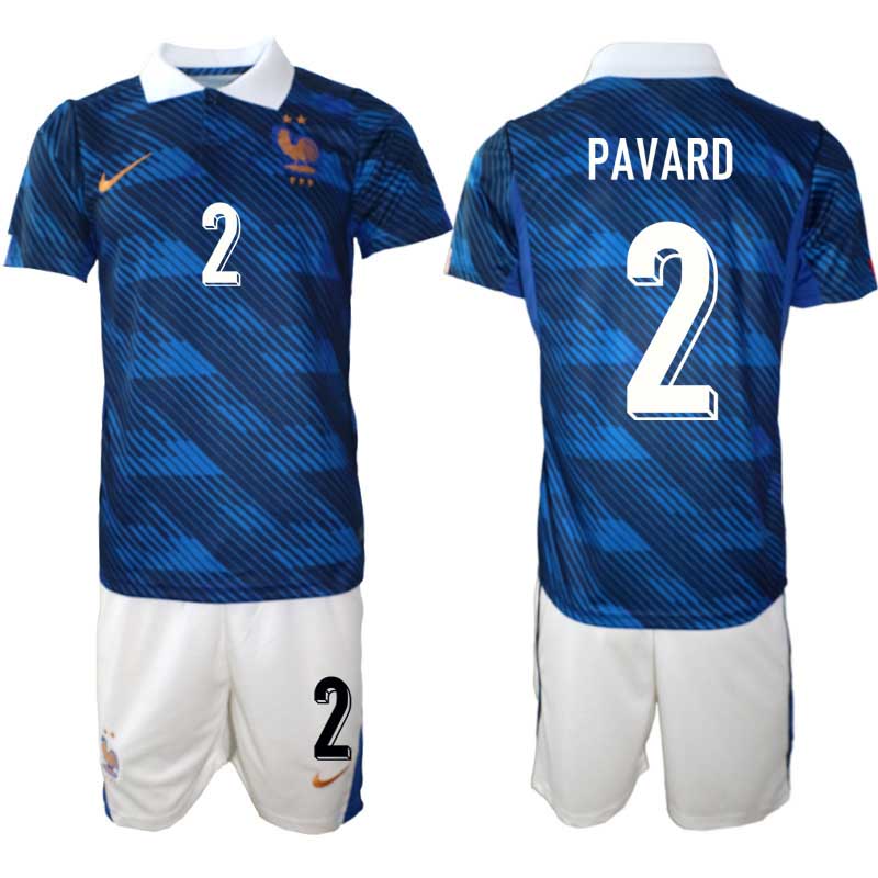 Frankrike Hemma VM 2026 Benjamin Pavard #2 Herr – Fotbollströjor + Shorts