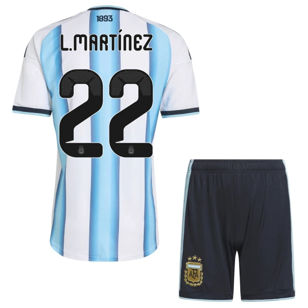 Argentina Hemma VM 2026 Barn – Lautaro Martínez #22 matchtröja