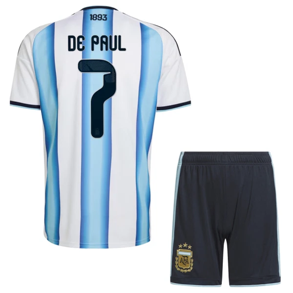 Argentina Hemma VM 2026 Barn – Rodrigo De Paul #7 matchtröja