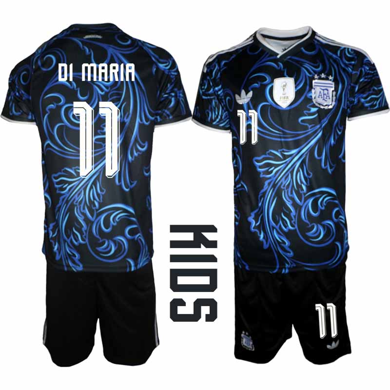 Argentina VM 2026 Borta Barn – Ángel Di María #11 matchtröja och Shorts Set