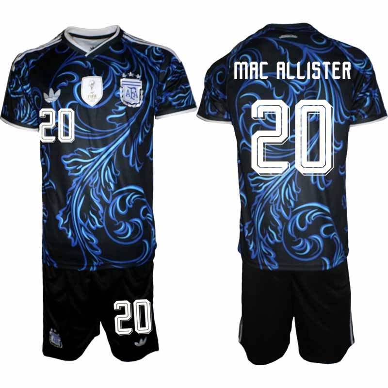 Argentina VM 2026 Borta Herr – Alexis Mac Allister #20 matchtröja och Shorts Set