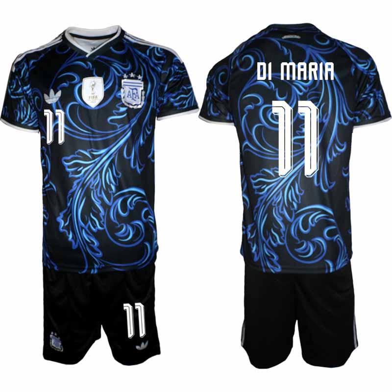 Argentina VM 2026 Borta Herr – Ángel Di María #11 matchtröja och Shorts Set