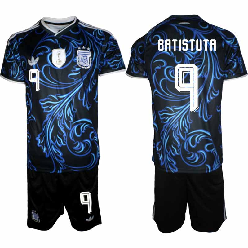 Argentina VM 2026 Borta Herr – Gabriel Batistuta #9 matchtröja och Shorts Set