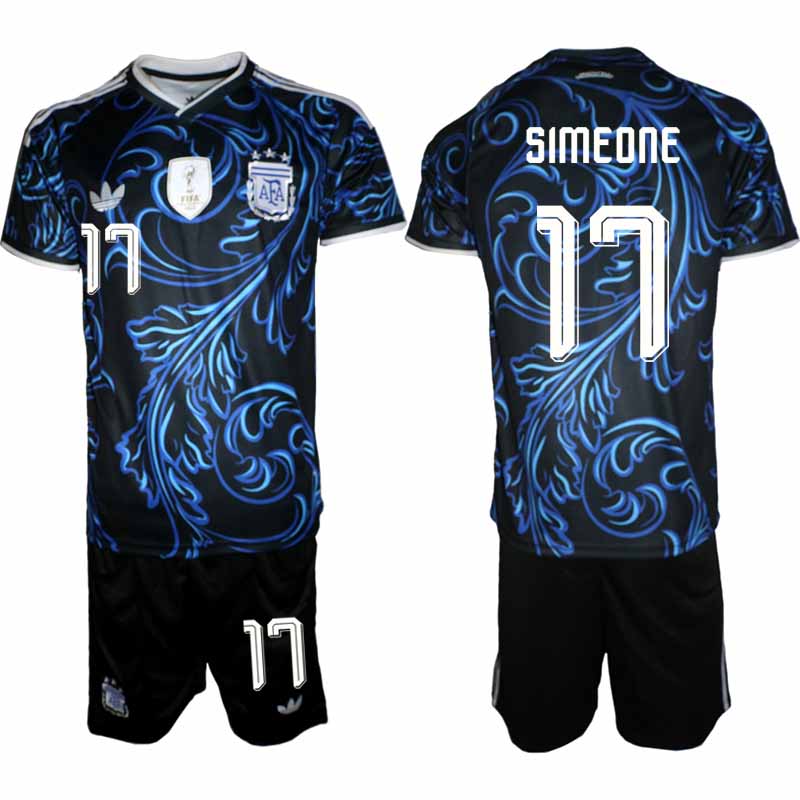 Argentina VM 2026 Borta Herr – Giuliano Simeone #17 matchtröja och Shorts Set