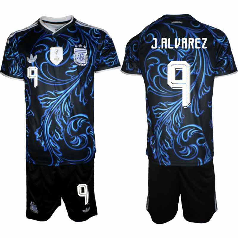 Argentina VM 2026 Borta Herr – Julián Álvarez #9 matchtröja och Shorts Set