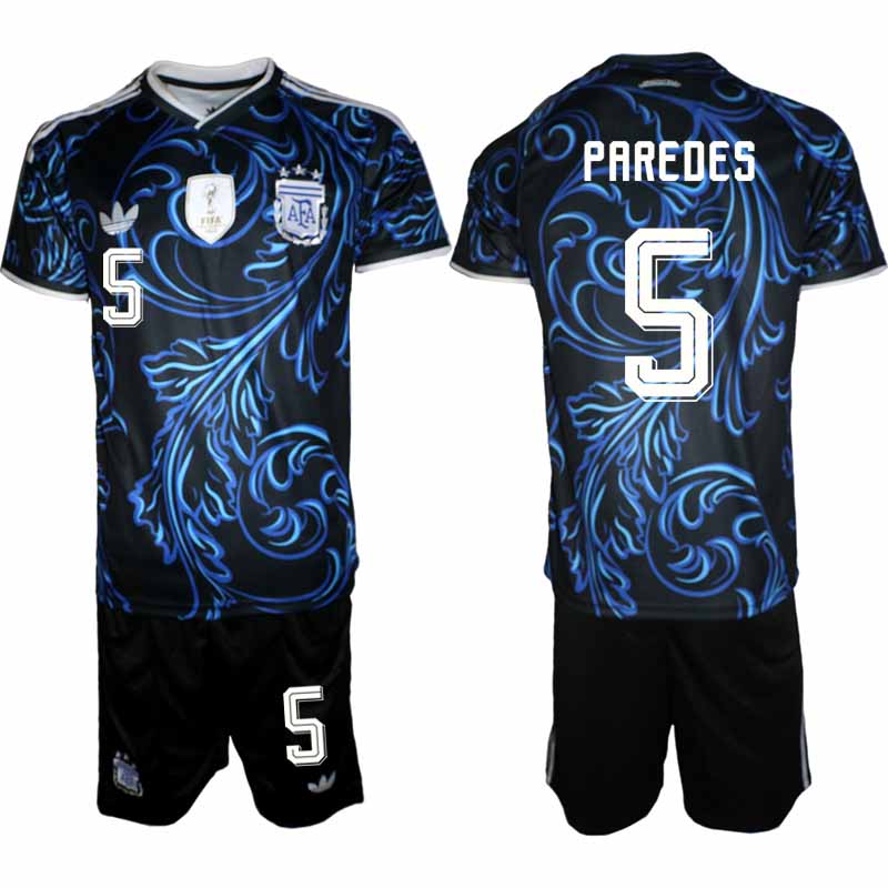 Argentina VM 2026 Borta Herr – Leandro Paredes #5 matchtröja och Shorts Set