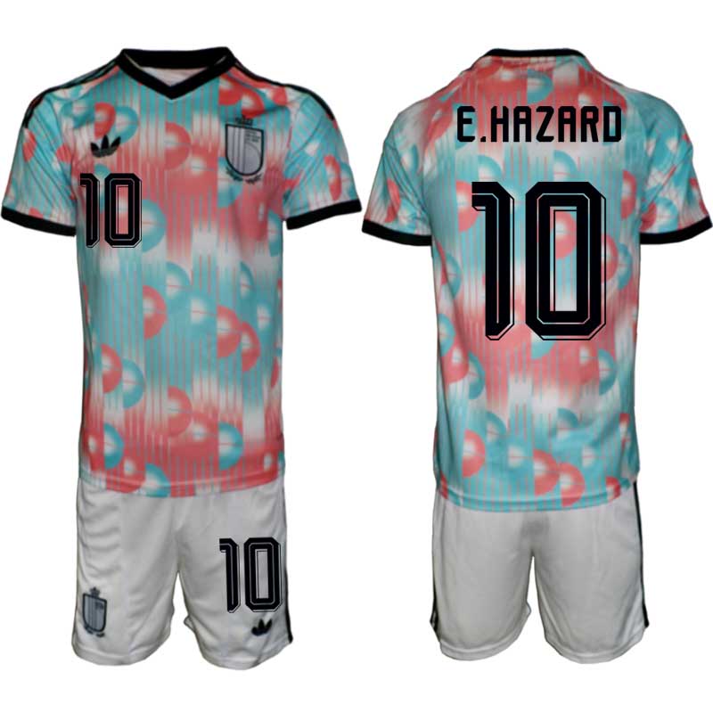 Belgien VM 2026 Borta Herr – Eden Hazard #10 matchtröja och Shorts Set