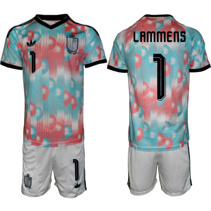 Belgien VM 2026 Borta Herr – Senne Lammens #1 matchtröja och Shorts Set