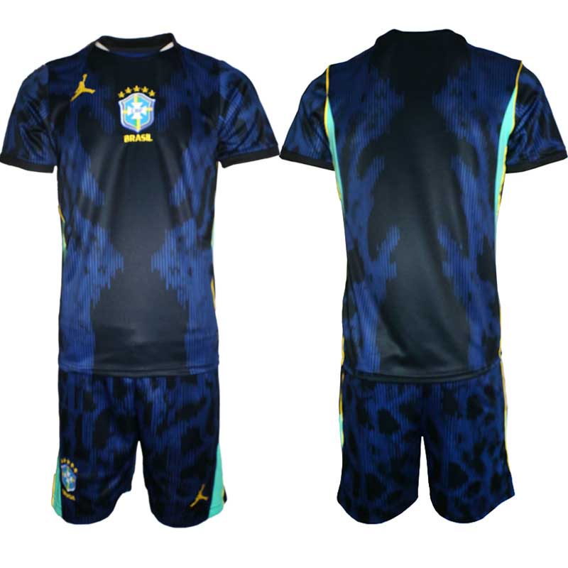 Brasilien Bortatröja VM 2026 Herr Kortärmad matchtröja + Shorts