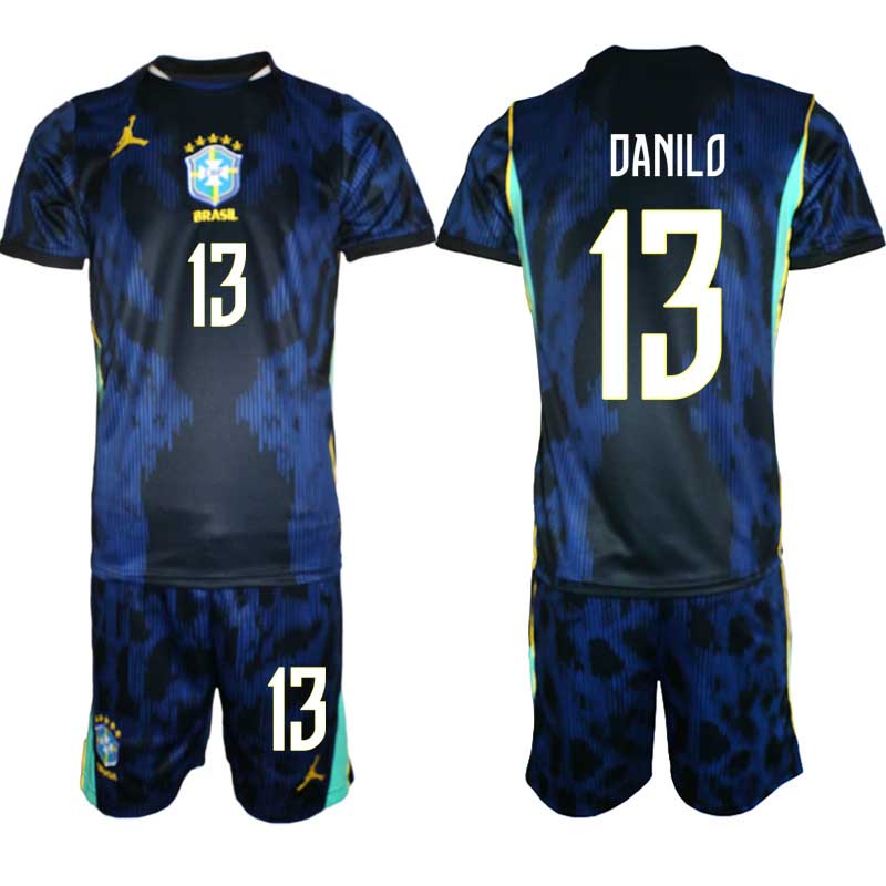 Brasilien Bortatröja VM 2026 Herr – Danilo #13 Fotbollsset Tröja & Shorts